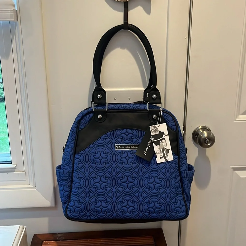 Petunia Pickle Bottom Westminster Stop Embossed Satchel Diaper Bag,NWT